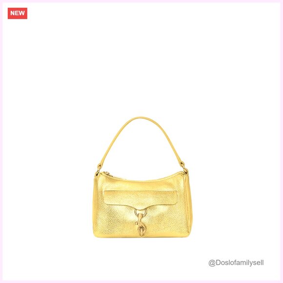 Small Genuine Leather Shoulder Bag with Zip Closure Everyday Carry